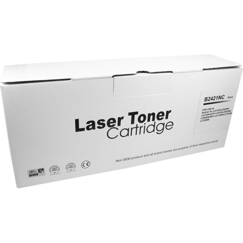Cartus toner compatibil TN2421 black Brother, 3000 pagini, cu chip - imagine 3